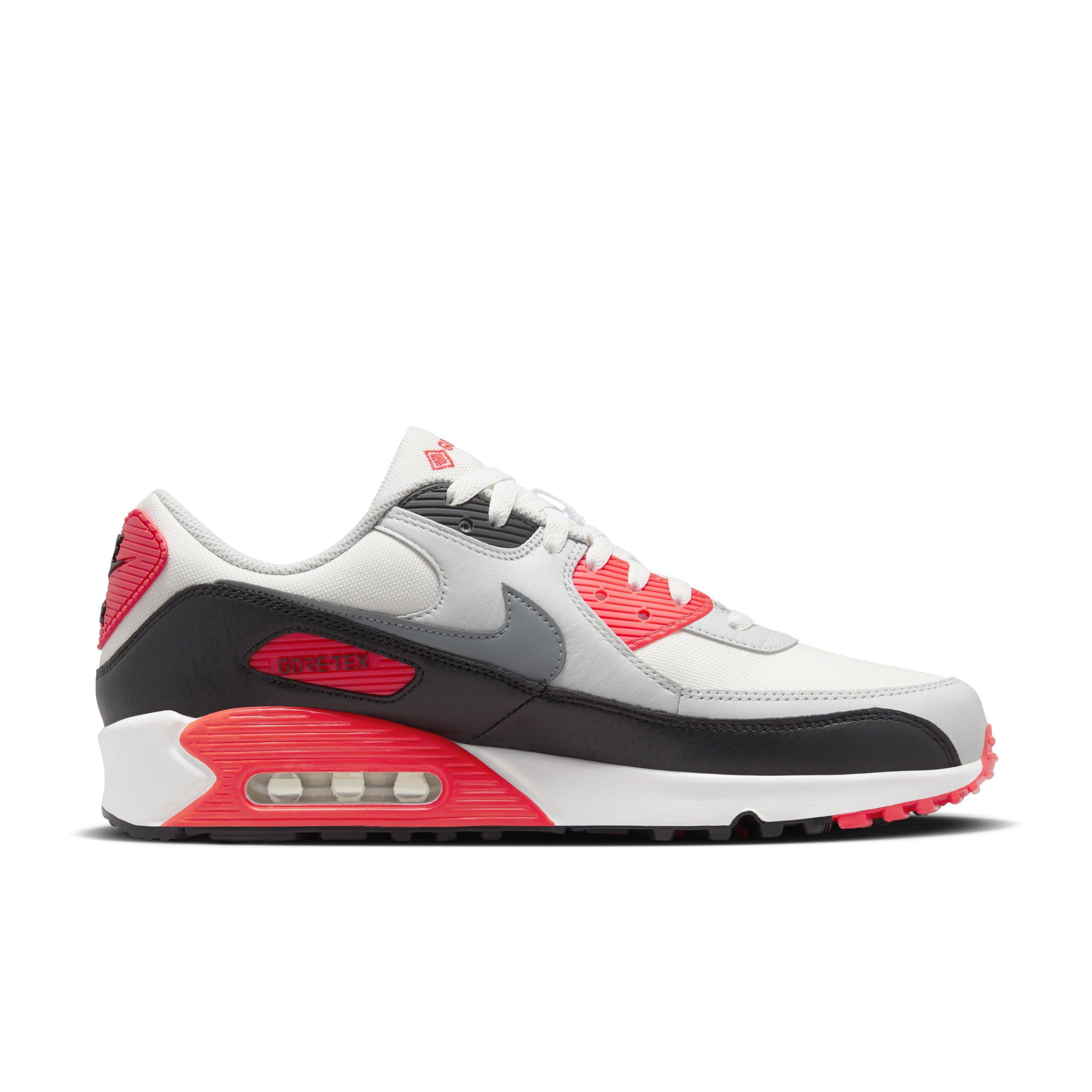 Nike Air Max 90 GORE-TEX "Summit White/Bright Crimson/Black/Cool Grey" Men's Shoe